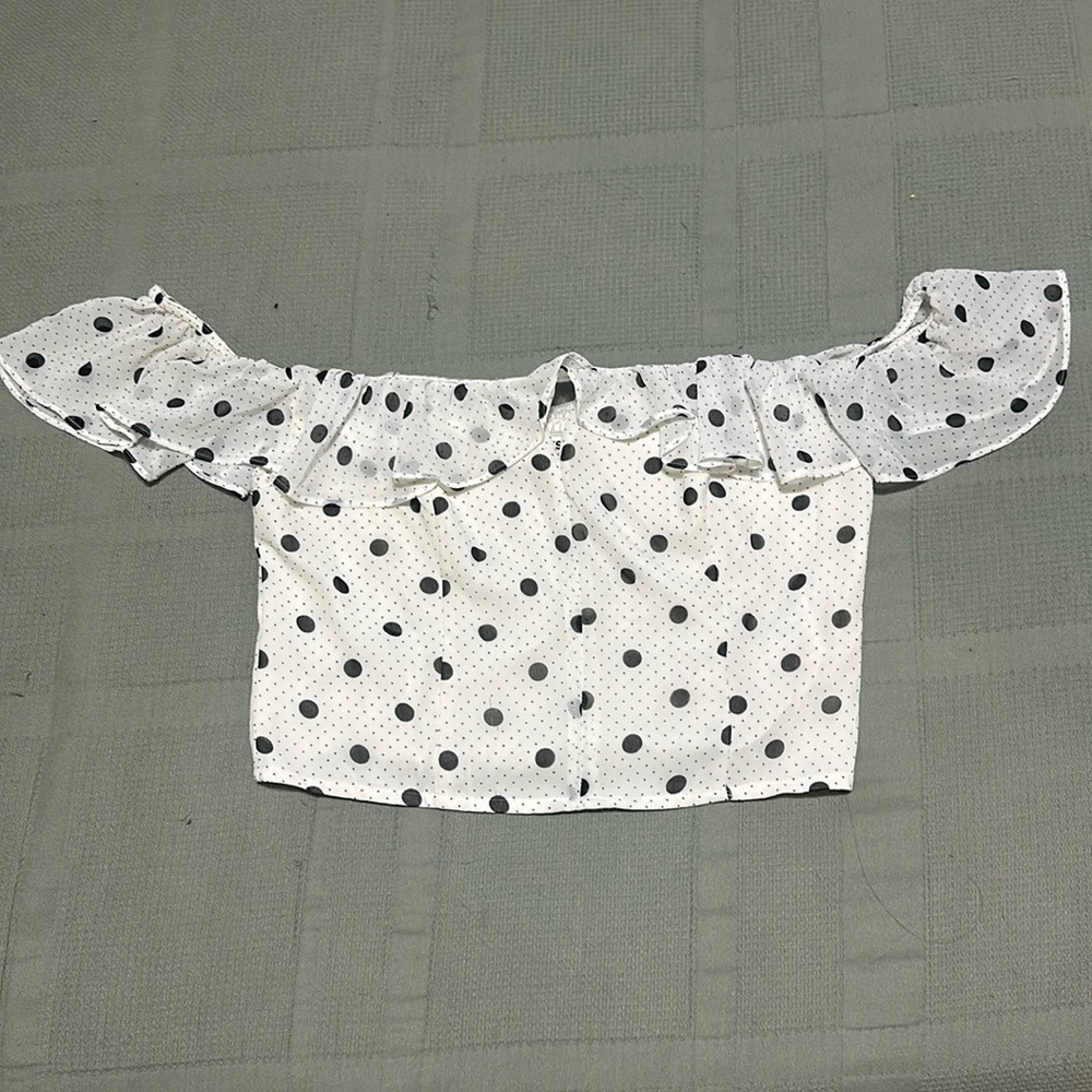 Express Polka dot crop top M.